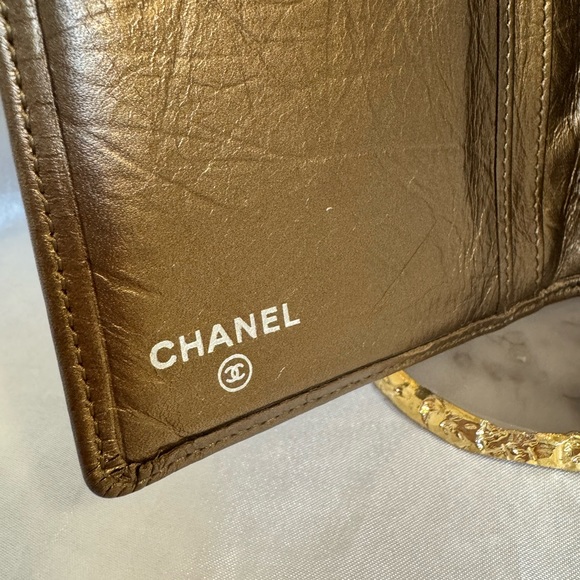 Chanel Cambon Bronze Gold CC Logo Long Wallet - Picture 7 of 12